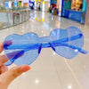 7# blue heart glasses
