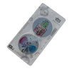 2 crystal cards in 6.5cm