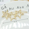 38# golden large three five-pointed star