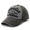 Washed nys baseball cap - black / adjustable