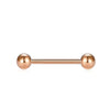 Rose gold-plated steel ball