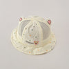 Half mesh cap - light yellow / the hat circumference is about 46m, suitable for about 3-12 months