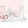 White pe film suspension box / 7x7x2cm