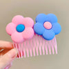 Pink flower comb