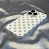 Blue dots on white / universal for iphone 7/8