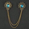 Ancient gold lake blue