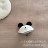 White / puppy soft brim hat 48cm