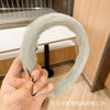 Small plush headband turquoise