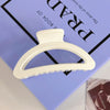 24# semicircle milky white clip