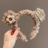 Light coffee floret [203 bear headband]