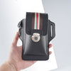 Double layer black + cigarette bag / 19*10.5cm 7.2 inches