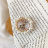 Pearl diamond ring - no. 5 star rabbit - white