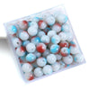 Blue red / 8mm hole diameter about 1.5mm 50pcs/pack