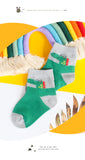 Children's socks summer thin section breathable cotton boys and girls socks summer mid-tube dinosaur socks baby socks