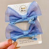 4# blue trumpet bow - one pair