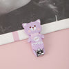 Light purple nail scissors / 5.5cm*1.5cm weighs 19g