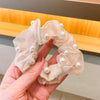 Beige 14 pearl large intestine hair band