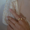 M1452 [golden butterfly four-piece set] / adjustable opening