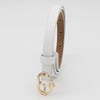 White (1.3 wide heart-shaped gold buckle yp) / 105cm long
