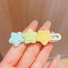 Blue and green smiley five-pointed star