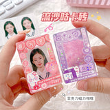 Ins wind and sand into oil goo card brick diy acrylic goo plate transparent magnetic photo photo frame love bean photo decoration