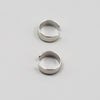 C-shaped ear clip silver