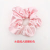 Crystal satin circle pink
