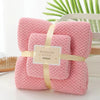 Pineapple orange pink / bath towel 70*140cm+ towel 35*75cm