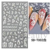 Embossed sticker 5d-t02 white (bare chip) / normal specifications