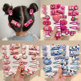 Spring new children's cartoon hair clip candy color cute baby broken hair bb clip flower animal sweet hair accessories