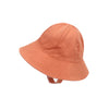 Orange pink - washed cotton pot hat / s (45cm 3 months - 9 months))