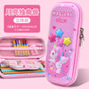 Three layers of 3d moon unicorn leather