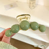 Green large [independent beads, non-conjoined beads]