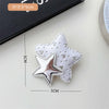 1# white star duckbill clip