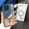 Frosted magnetic shell boxed (green) / ip 15