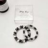 Rainbow combination telephone cord - black