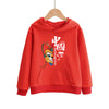 Red face mask hood / 110cm
