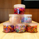 Disposable rubber band canned children's candy-colored cute hair rope infant baby does not hurt the hair head rope hair accessories wholesale