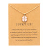 Pink gold card gold chain