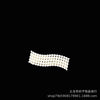 Curved pearl hair clip