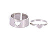 Heart silver / number 8