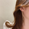Double long tassel earrings