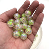 Hand-painted - swirl bubble beads