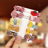 A pair of children's bowknot hair clip Korean cute hair clip headdress girls baby princess girl hair accessories