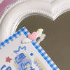 Pink heart hairpin