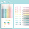 New salt-based handbook pen 10 colors / round head