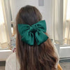(dark green) bowknot spring clip