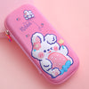 Pink beauty rabbit/leather surface/three-layer three-dimensional