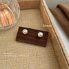 3#10mm silver needle earrings