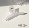 Transparent white frosted cross (about 13cm)